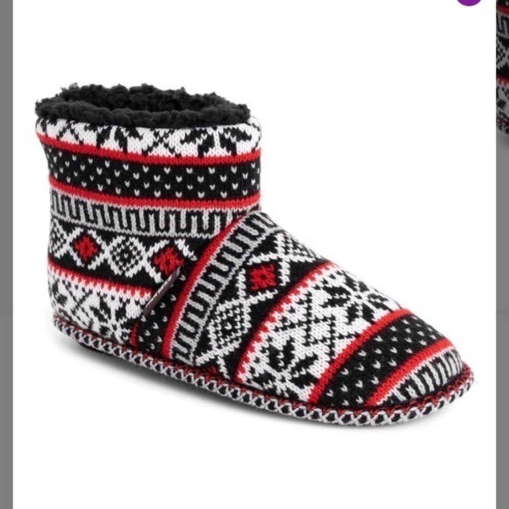 NWT-Muk Luks Faux-Fur Cushioned Slipper Boot